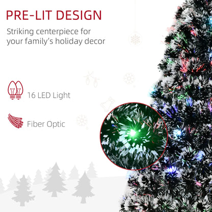 4ft Pre-Lit LED Fiber Optic Christmas Tree, Artificial Holiday Decor Pre Lit Christmas Trees at Gallery Canada