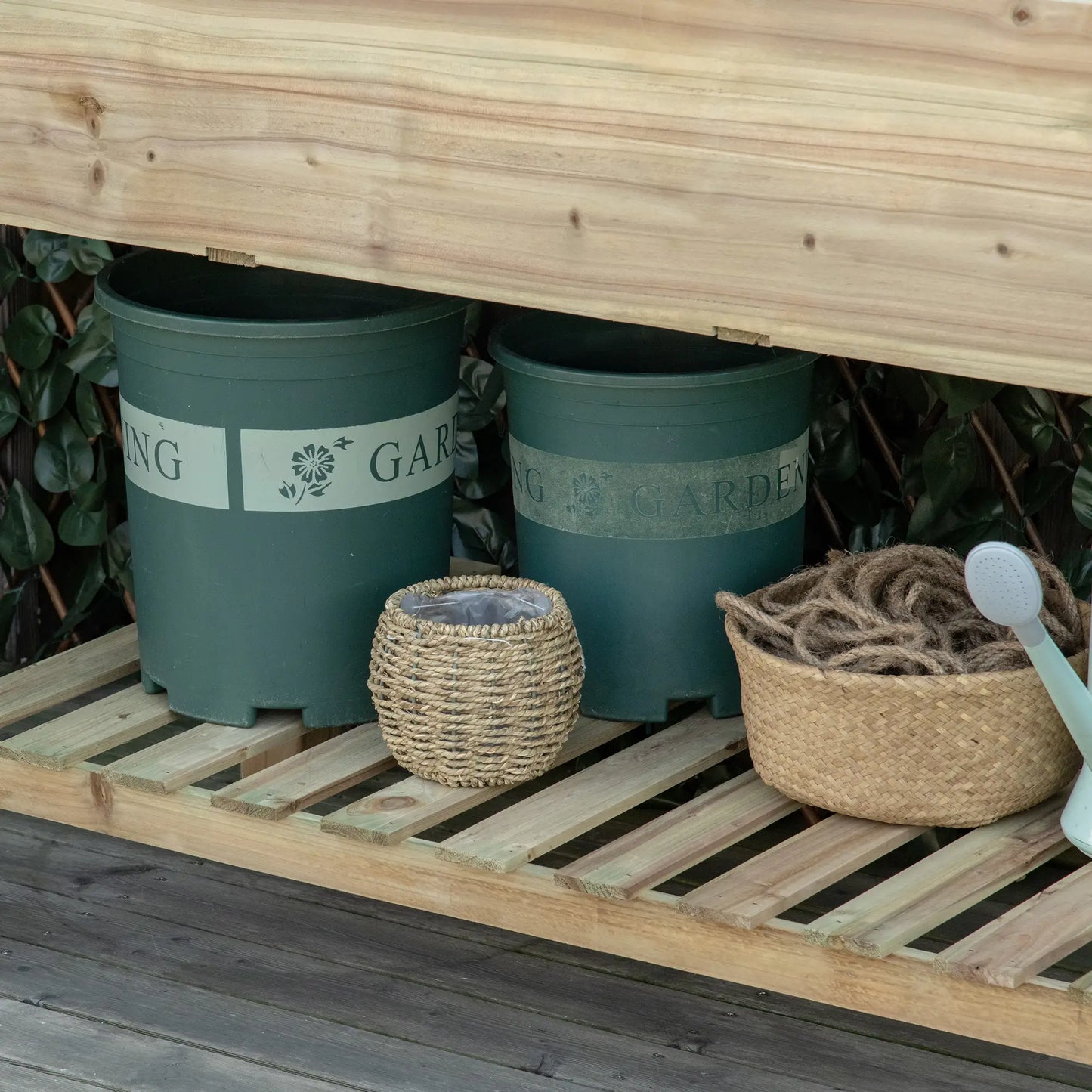 45" x 22" x 33" Elevated Planter Box With Legs, Storage Shelf, Raised Garden Bed Elevated Garden Beds at Gallery Canada