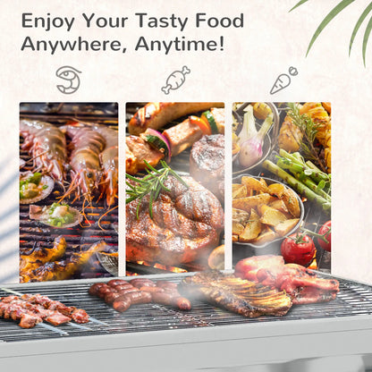 Stainless Steel Charcoal BBQ Grill, Portable With Handles Charcoal BBQ Grils at Gallery Canada