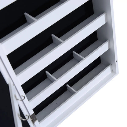 Mirror Jewellery Cabinet With Full Length Mirror, Wall Mounted Organizer, White Jewelry Armoire & Jewellery Mirror Cabinets at Gallery Canada