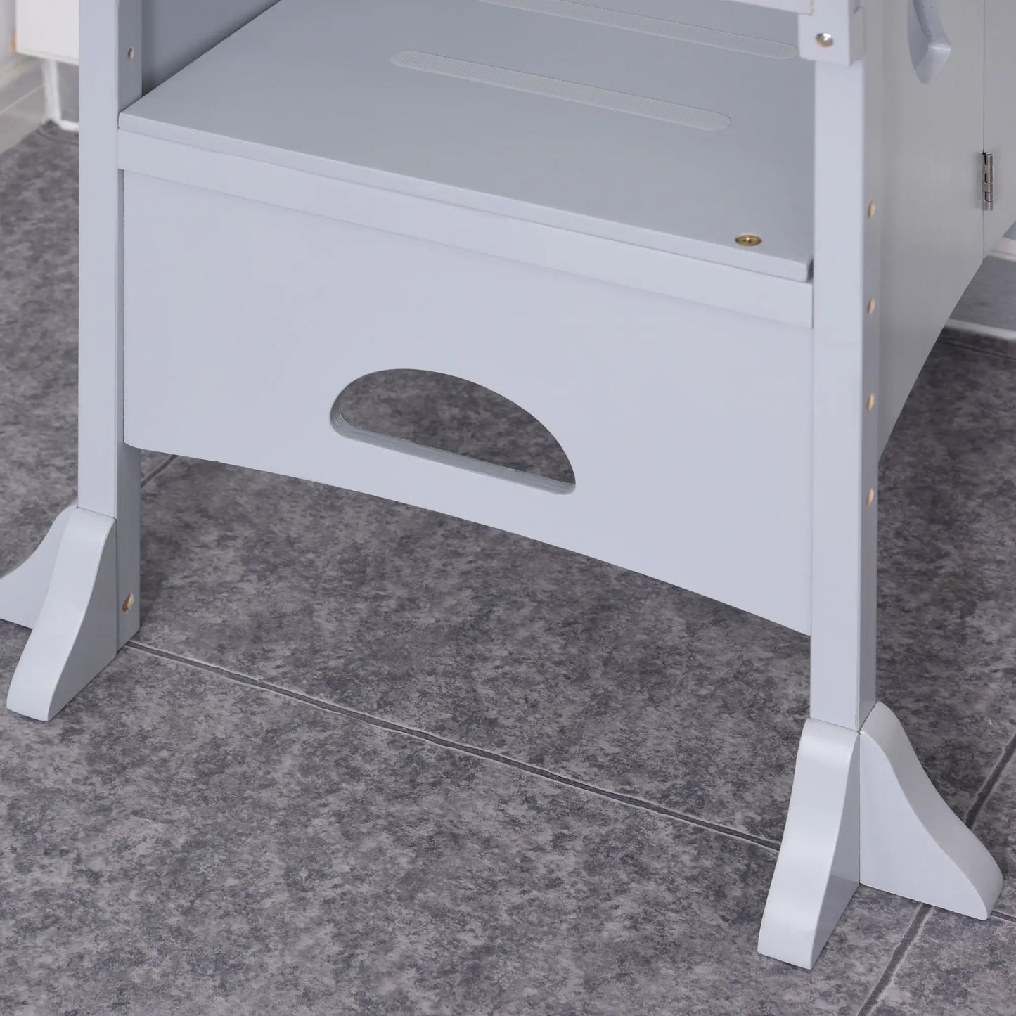 Step Stool with Safety Rail, Support Handles, Kitchen Counter Helper Toddler & Kids Step Stools at Gallery Canada