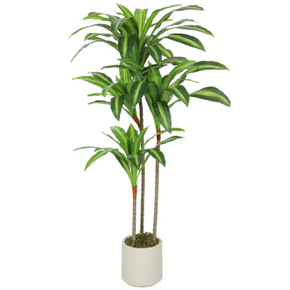 4FT Dracaena Artificial Plant, Bendable Trunks, Green Artificial Trees at Gallery Canada