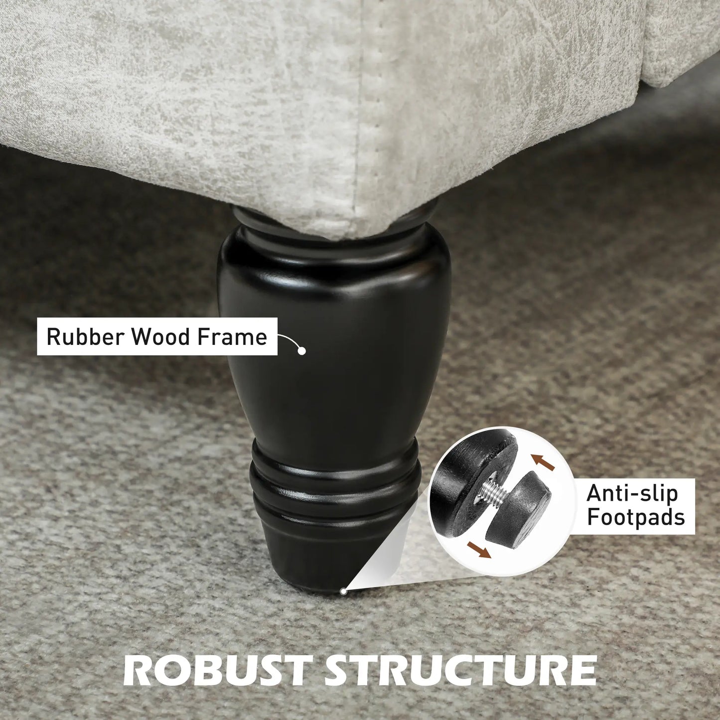 Modern Accent Chair, Leathaire Armchair, Cream White