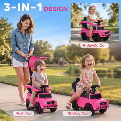 Mercedes-Benz G350 Licensed Push Car, Pink