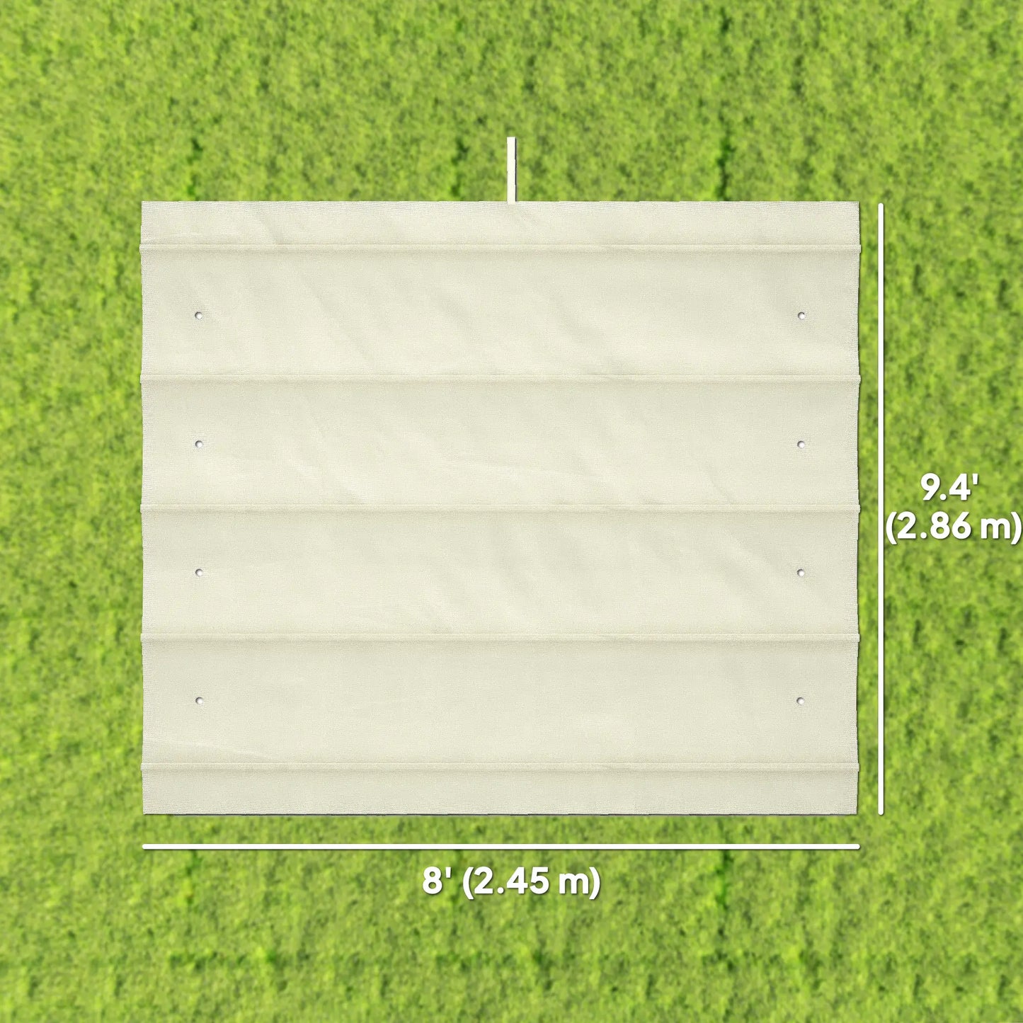 Retractable Pergola Canopy, 10' x 7' Sun Shade, UV30+, Cream White Gazebo Canopy Replacement at Gallery Canada