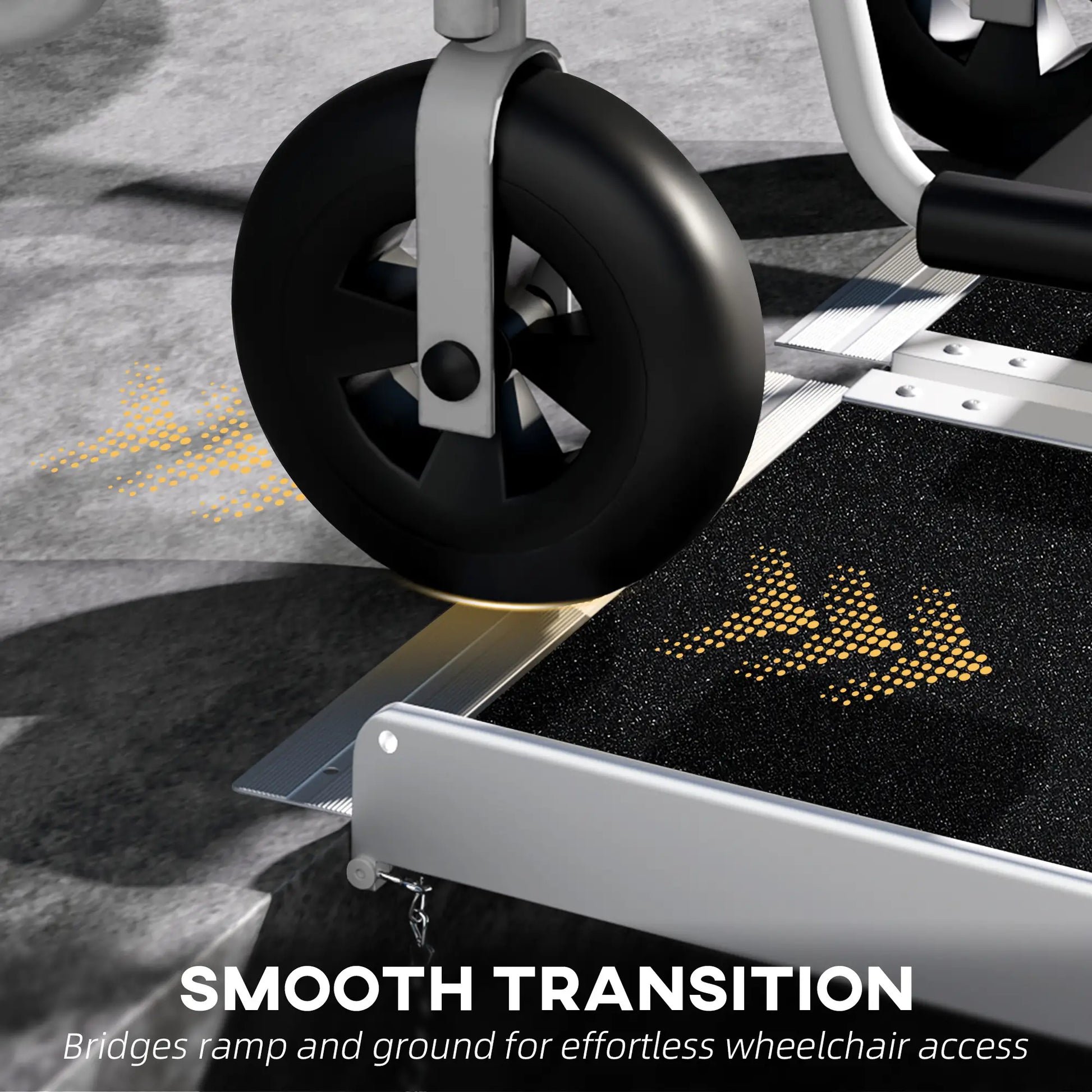 10ft Foldable Wheelchair Ramp, Non-Skid, Portable Aluminium Knee Walker & Wheelchair Ramps at Gallery Canada