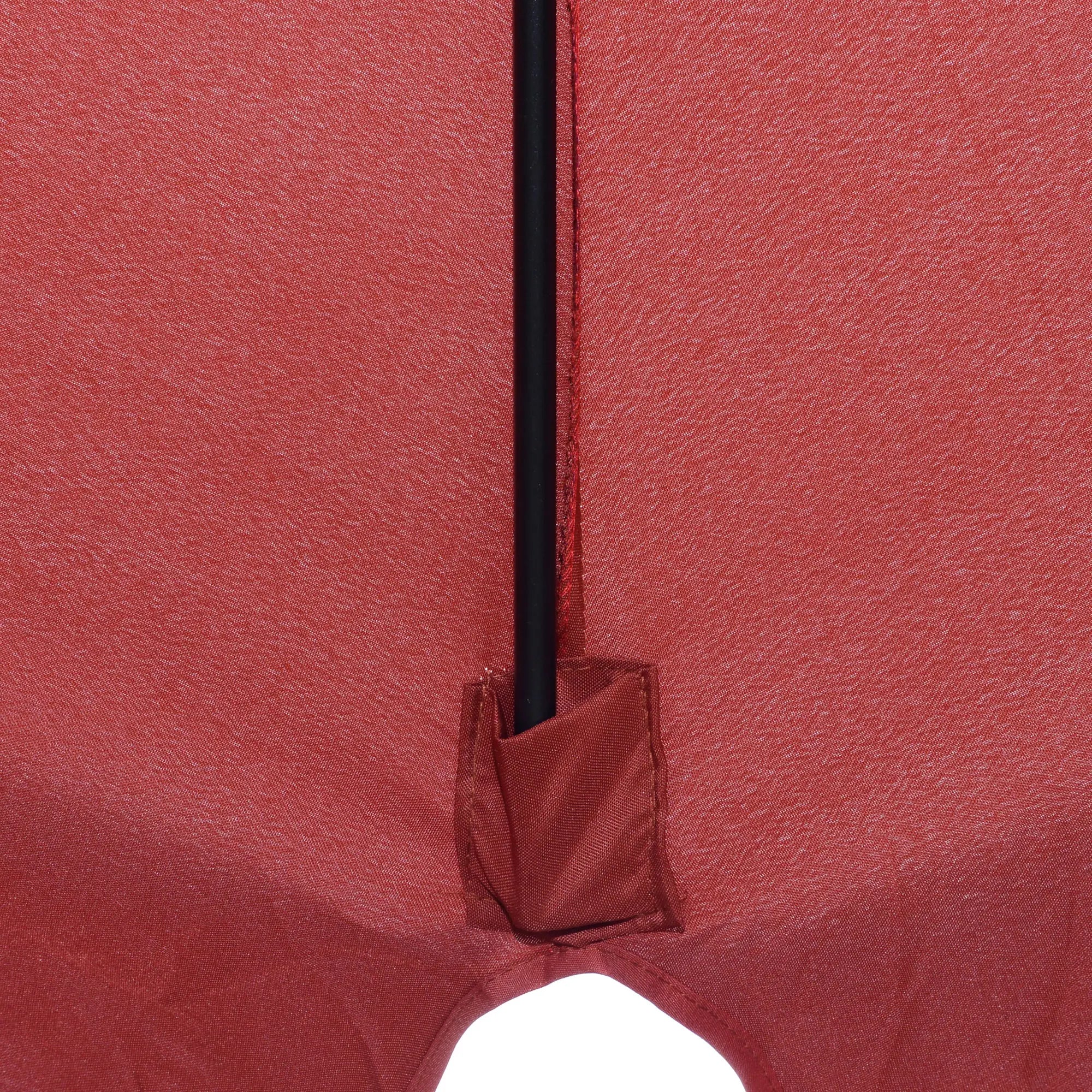 8.5 ft Round Patio Umbrella, Tilt and Crank, Wine Red Sun Umbrellas at Gallery Canada
