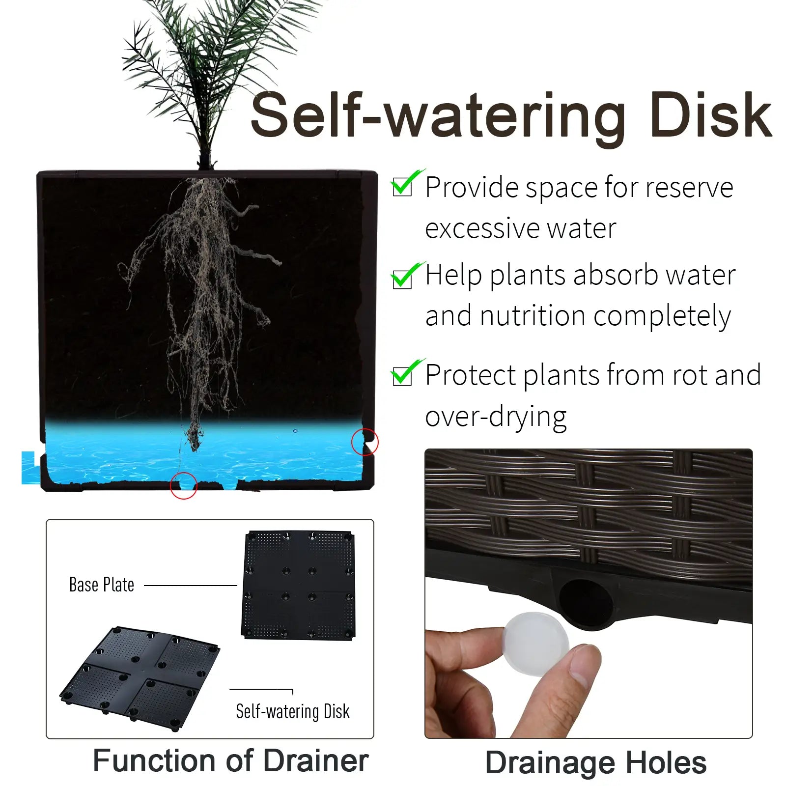 Raised Garden Bed, PP Flower Bed, Vegetable Herb Grow Box, Brown Elevated Garden Beds at Gallery Canada