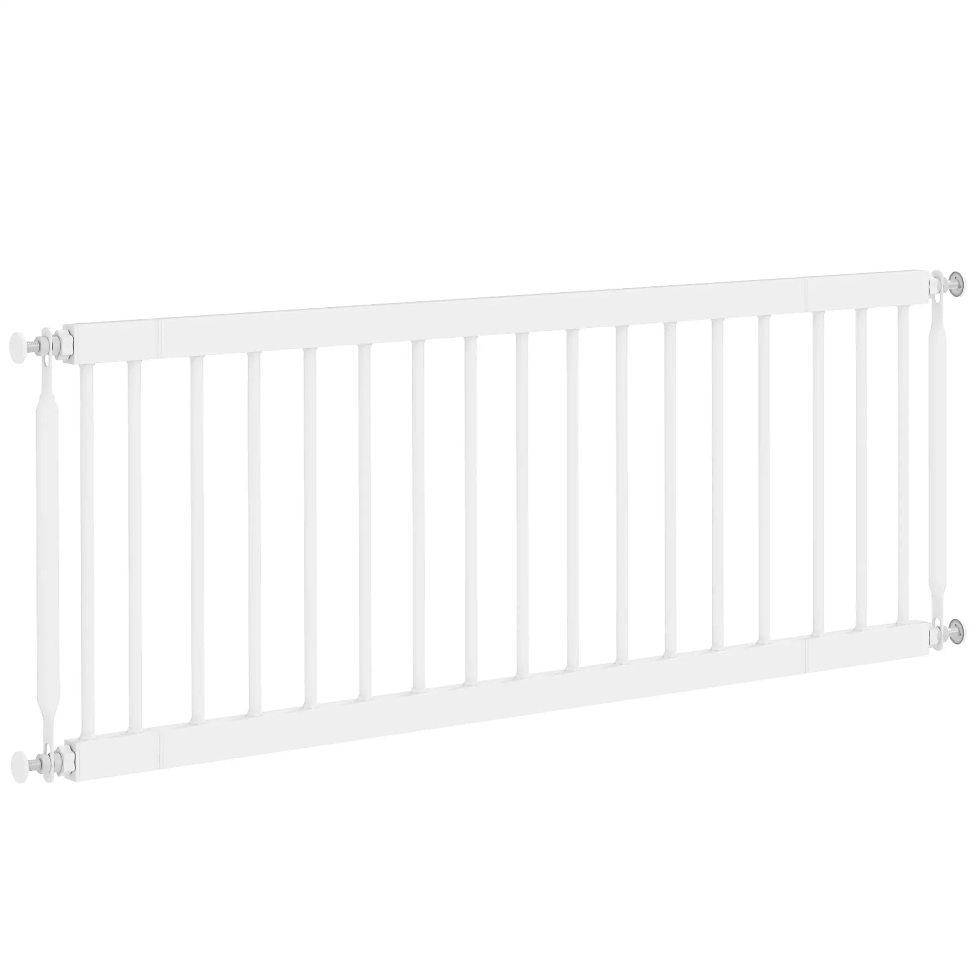 26"-37" Dog Gate, Adjustable Pet Gate, 14" Tall, White Pet Gates White at Gallery Canada