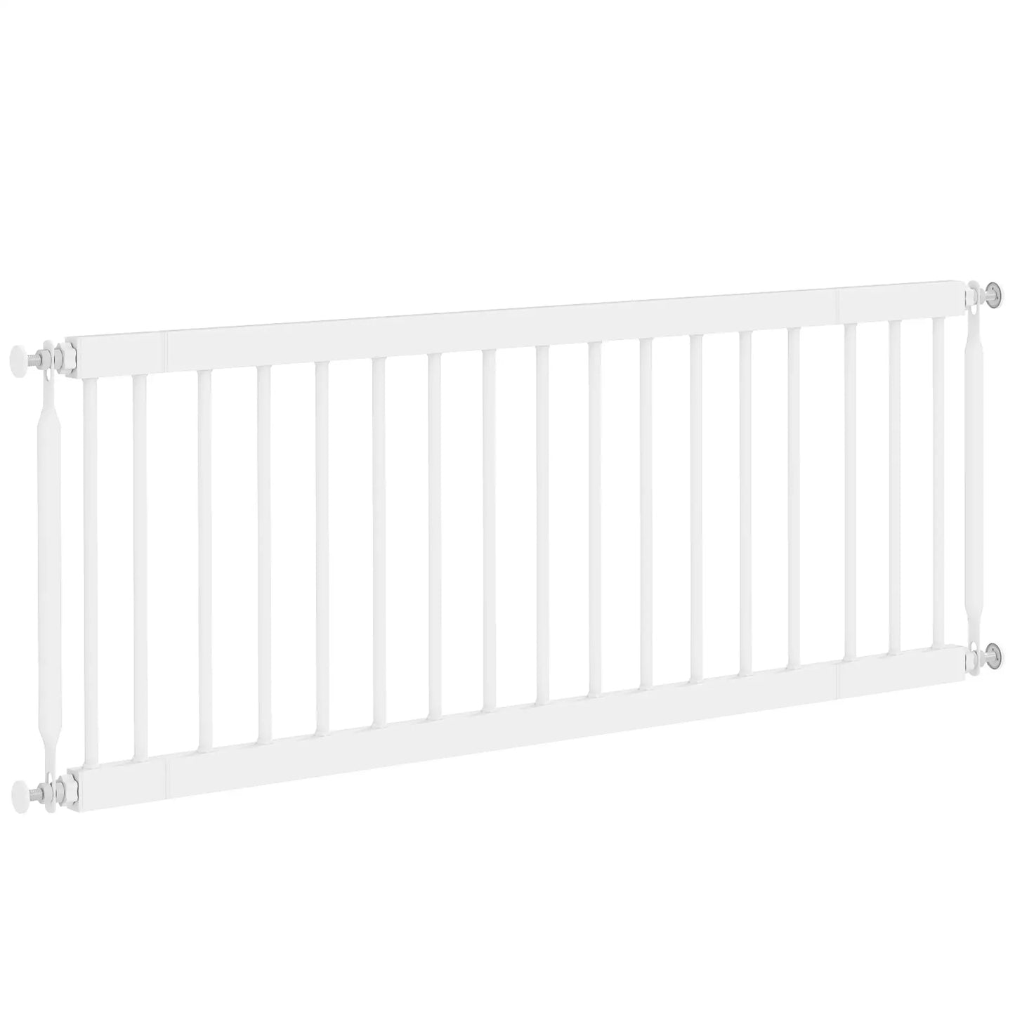 26"-37" Dog Gate, Adjustable Pet Gate, 14" Tall, White Pet Gates White at Gallery Canada