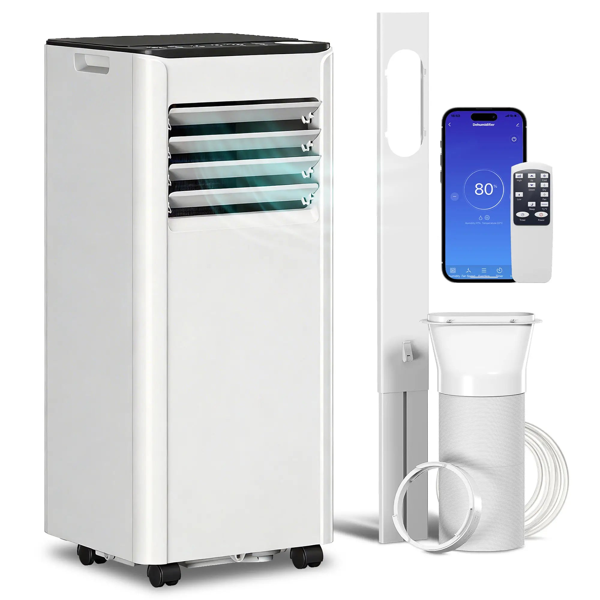 10000 BTU Portable AC, Dehumidifier, Fan, WiFi Voice Remote, 441 Sq. ft Air Conditioner at Gallery Canada