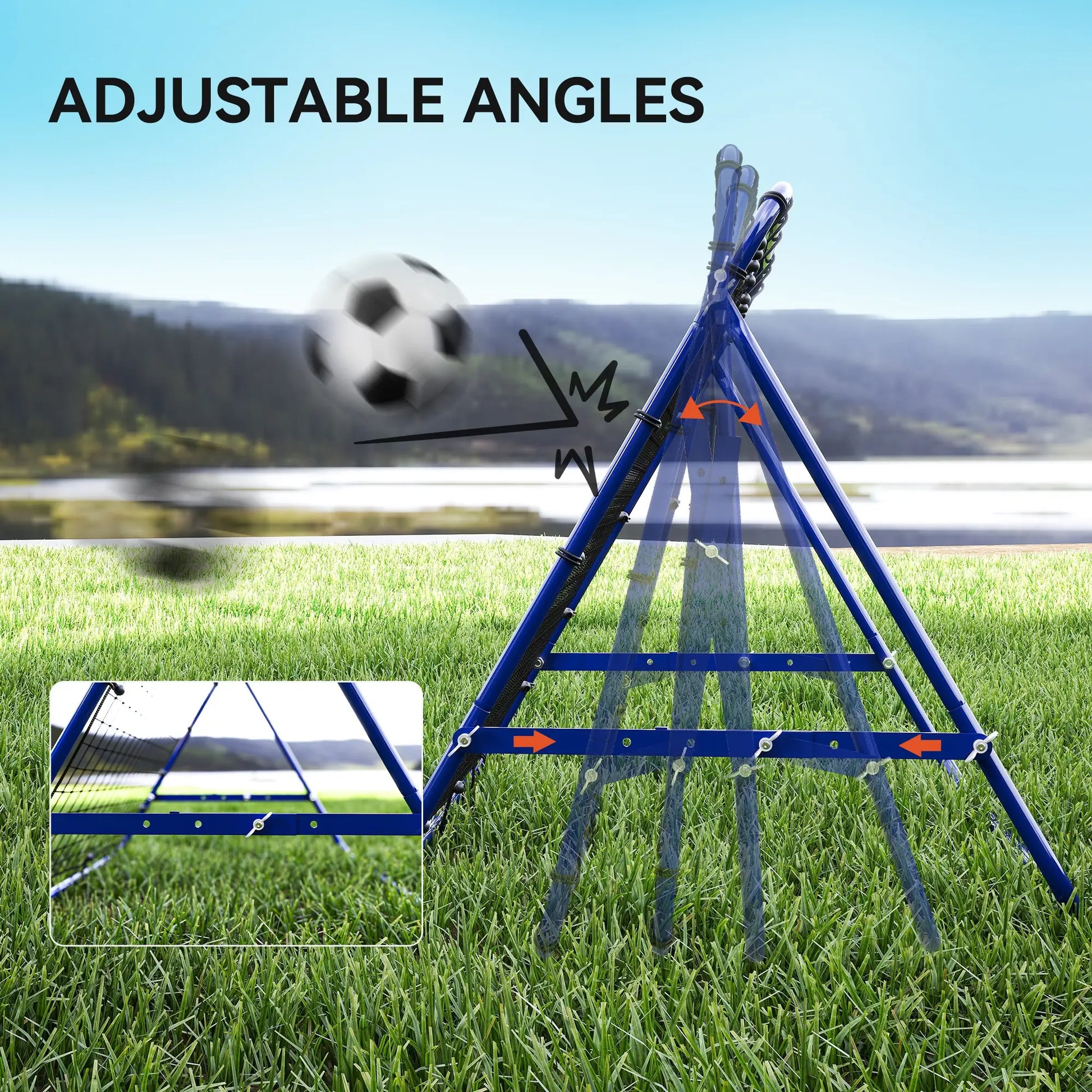 Volleyball Rebounder Net, Football Training Aid, Kickback Target, Blue Soccer at Gallery Canada