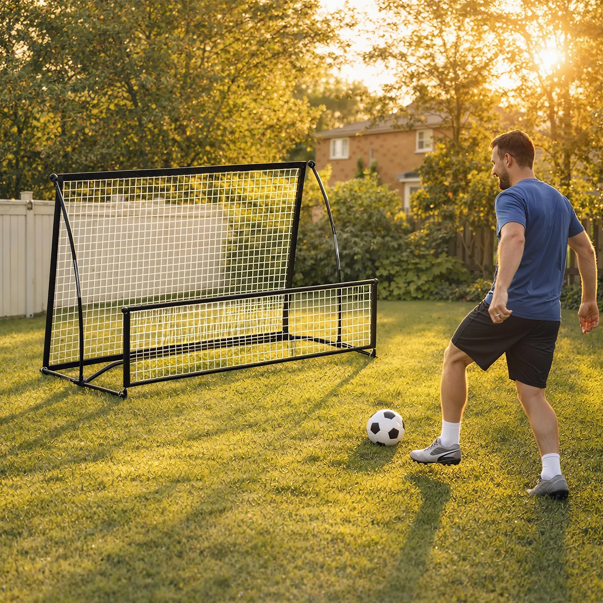 2-In-1 Portable Soccer Rebounder Net, Foldable, With Carry Bag Soccer at Gallery Canada