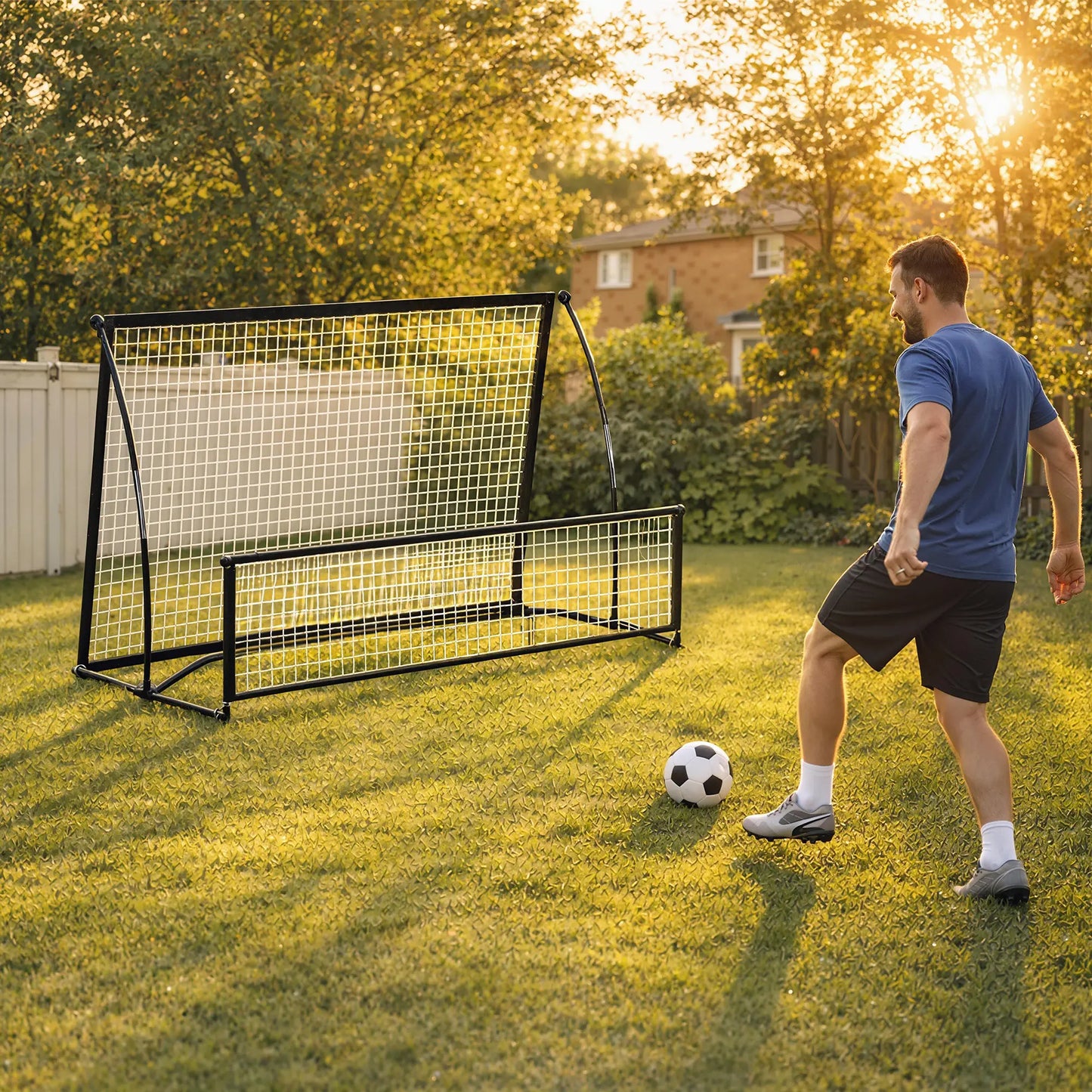 2-In-1 Portable Soccer Rebounder Net, Foldable, With Carry Bag Soccer at Gallery Canada