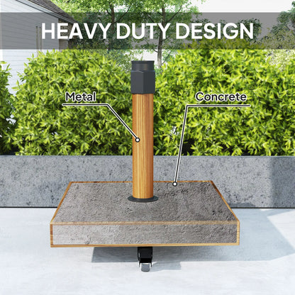 Heavy Duty Patio Umbrella Stand with Wheels, Outdoor Base Holder Umbrella Bases at Gallery Canada