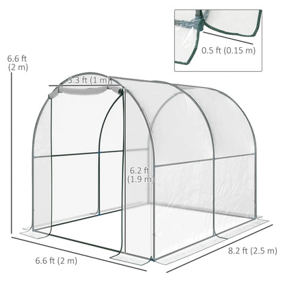 6.6' x 8.2' x 6.6' Dome Tunnel Greenhouse, Transparent Tunnel Greenhouses at Gallery Canada