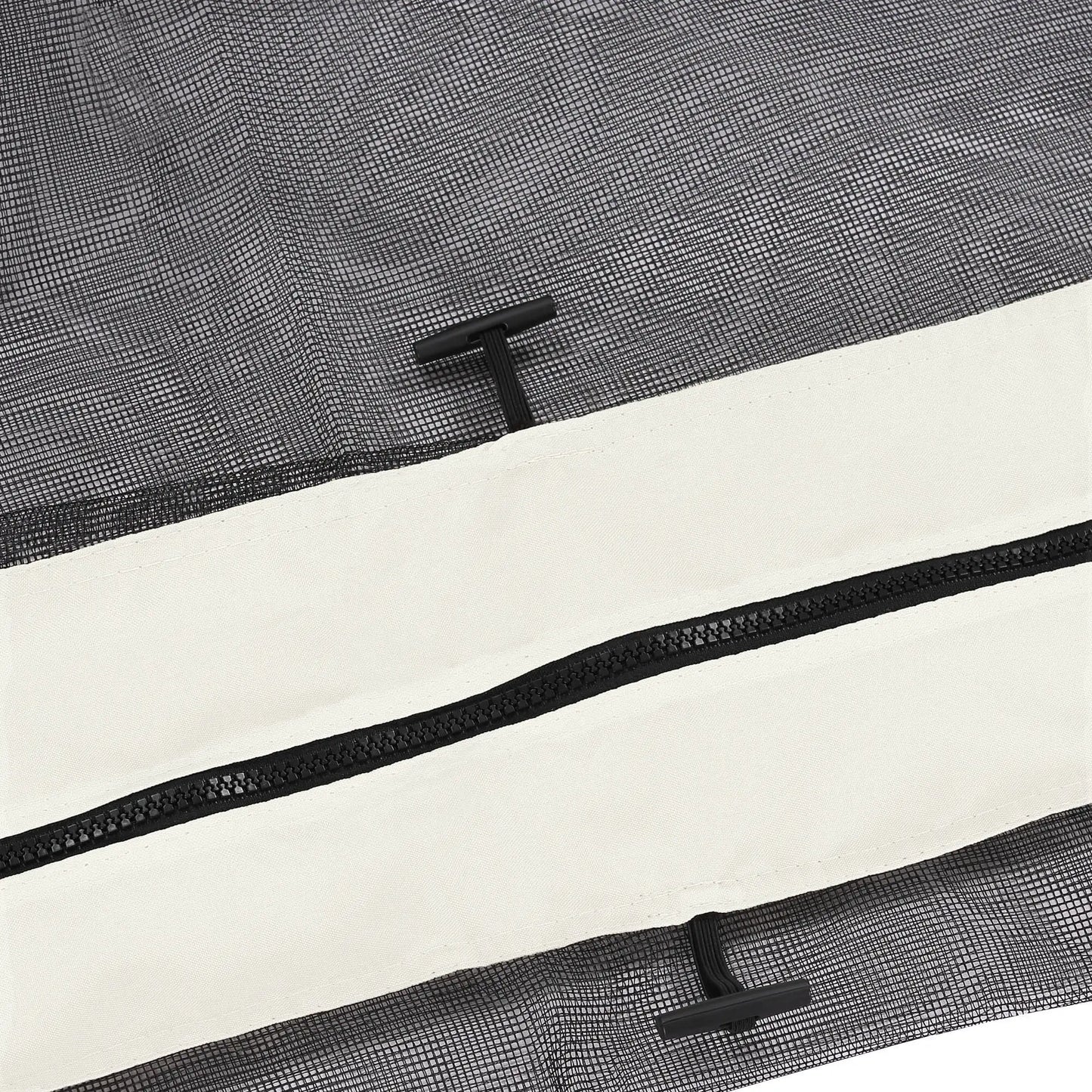 Mosquito Netting For Gazebo, 10' x 13', Black Screen Walls With Zippers, Black Gazebo Sidewalls at Gallery Canada