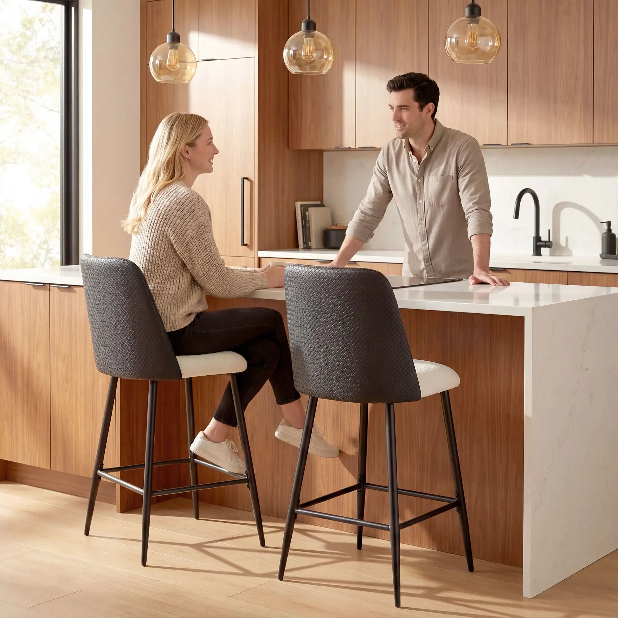 Counter Height Bar Stools Set of 2, 26