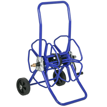 98 ft 5/8" Hose Reel Cart, Garden Water Hose Carts with Wheels, Blue Garden Accessories at Gallery Canada