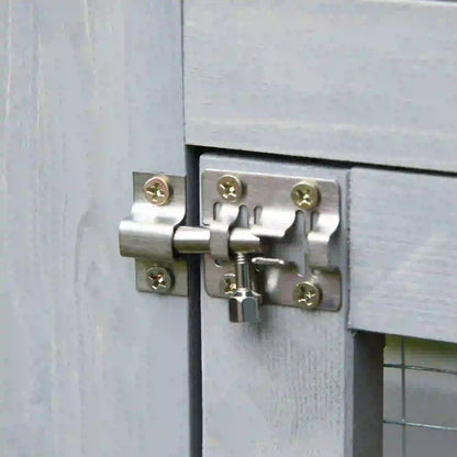 Large Outdoor Catio Enclosure, Weatherproof Cat House, Wooden Patio Cage, 6 Platforms, 71" x 39" x 71", Grey Outdoor Cat Enclosures at Gallery Canada