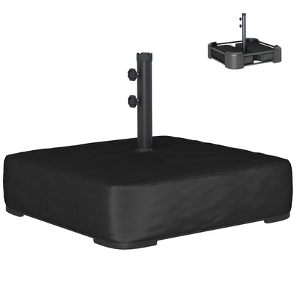 Sand Filled Parasol Base, 176 lbs, Heavy Duty Stand, Black Umbrella Bases Black at Gallery Canada