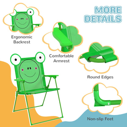 Kids Folding Picnic Table Set, Outdoor Garden, Green Kids Outdoor Furniture at Gallery Canada