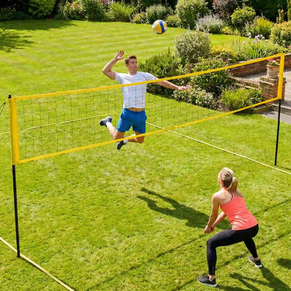 Portable Volleyball Net Set, Adjustable Height Steel Poles, Boundary Line, Carrying Bag Badminton at Gallery Canada