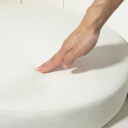 Modern Velvet Accent Chair, Gold Metal Legs, Cream White Accent Chairs at Gallery Canada