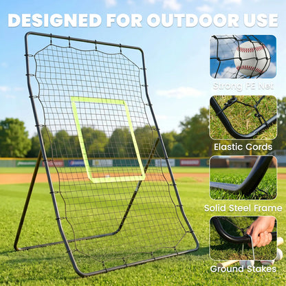 4x5.7ft Volleyball Rebounder Net, Baseball Lacrosse Training Net Baseball at Gallery Canada