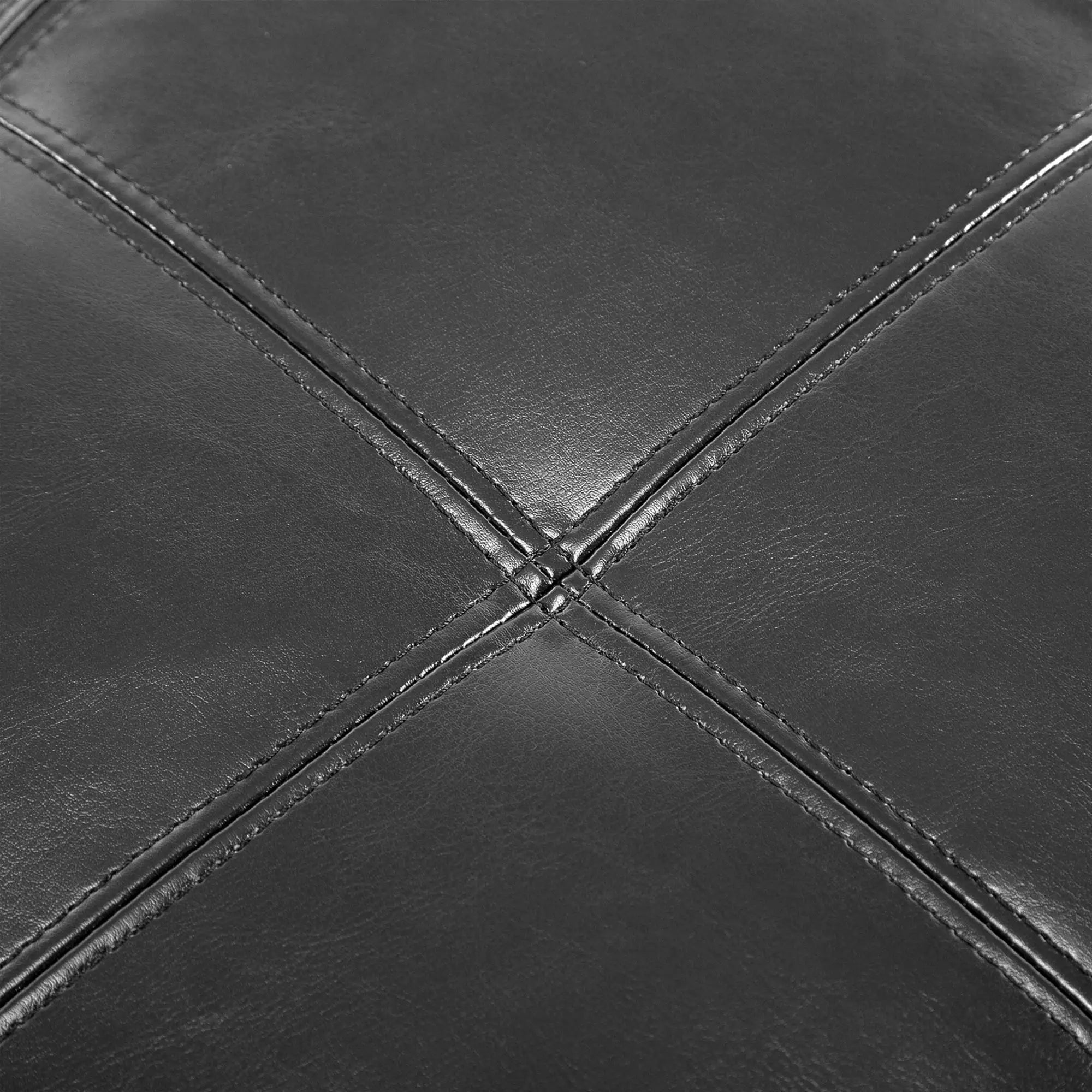 Storage Ottoman Bench, 51 Inches, PU Leather Foot Rest, Black Storage Ottomans & Benches at Gallery Canada