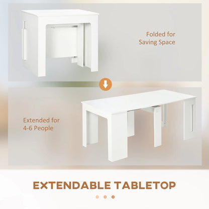 Extendable Dining Table, Expandable Kitchen Table, Seats 6, White Bar Tables & Dining Tables at Gallery Canada
