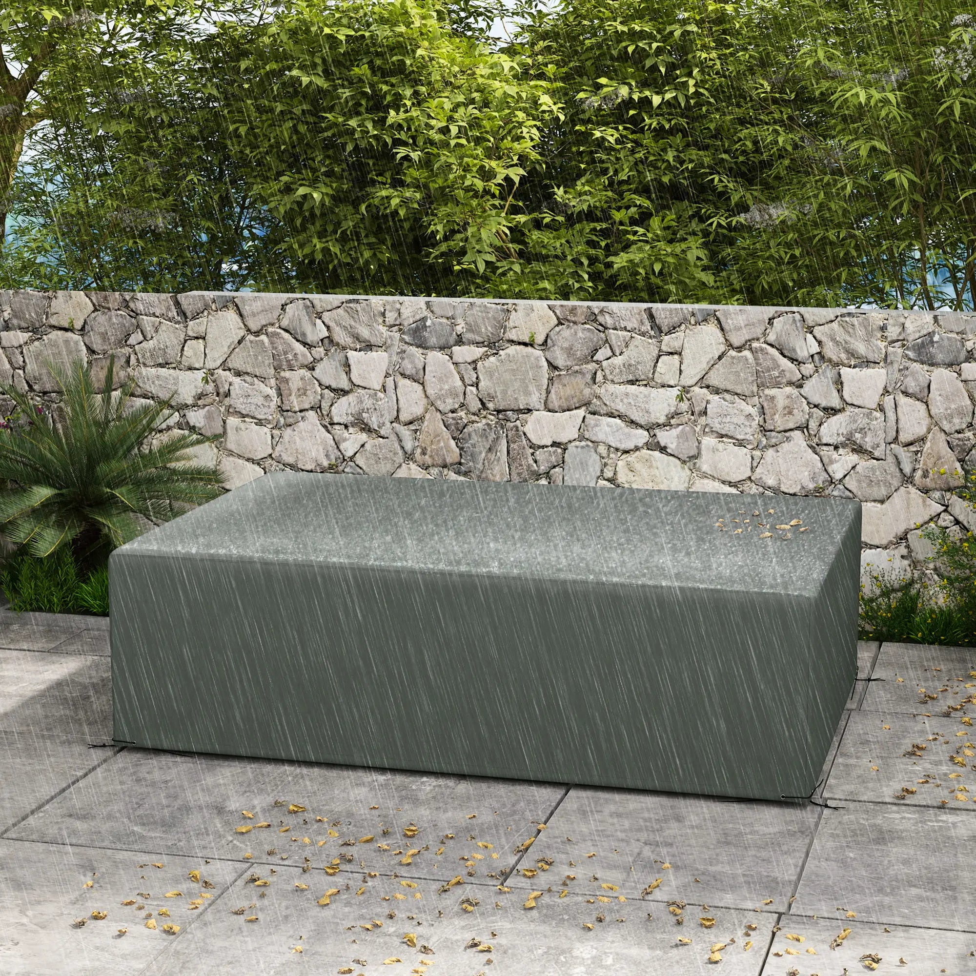 Waterproof Outdoor Sectional Sofa Cover, 97