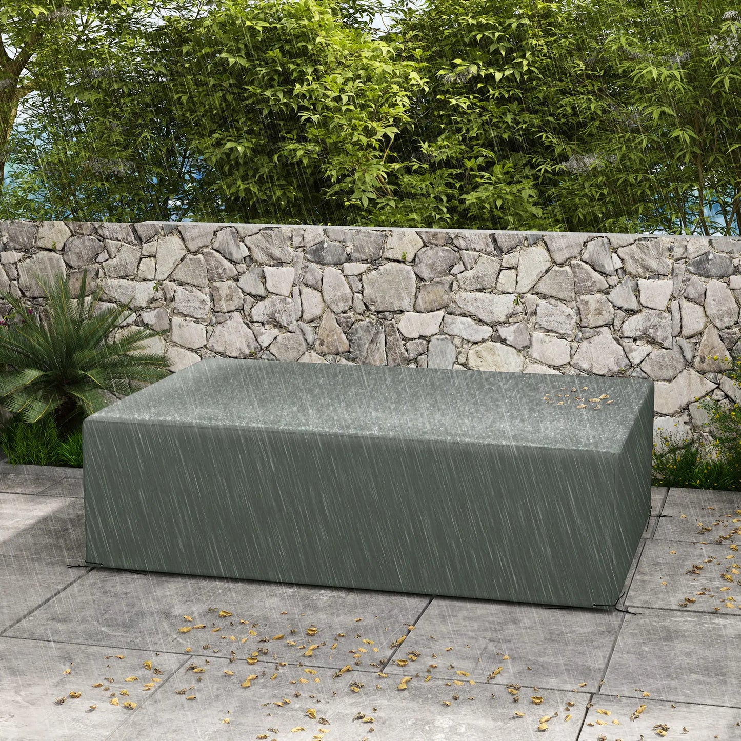 Waterproof Outdoor Sectional Sofa Cover, 97" x 65" x 26", Dark Grey Patio Furniture Covers at Gallery Canada