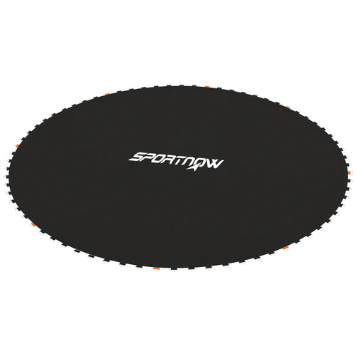 Trampoline Mat Replacement, 12ft, with Spring Pull Tool, 72 V-Hooks, Black
