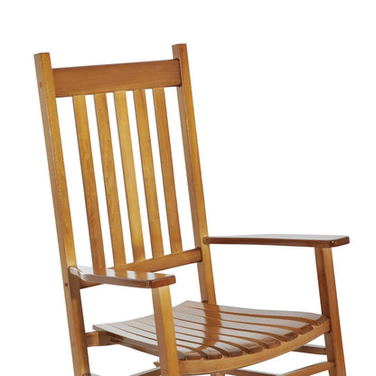 Wooden Porch Rocking Chair, Outdoor Patio Rocker, Garden Seat, Natural Outdoor Rocking Chairs at Gallery Canada
