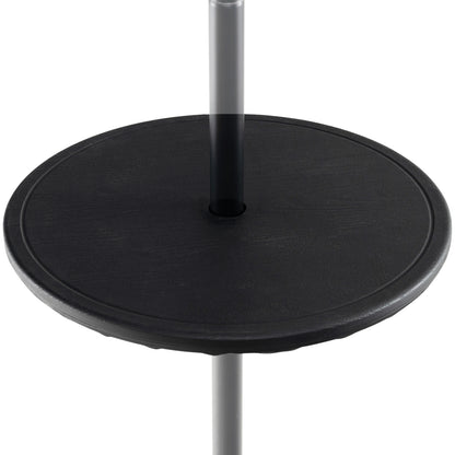 20 Inches Outdoor Adjustable Umbrella Table with 1.5 Inches Umbrella Hole, Black Outdoor Umbrella Bases at Gallery Canada