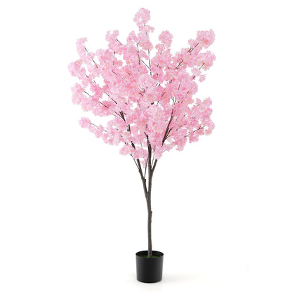 6.5 FT Tall Artificial Cherry Blossom Tree with 900 Pink Flowers, Pink Faux Plants Pink at Gallery Canada