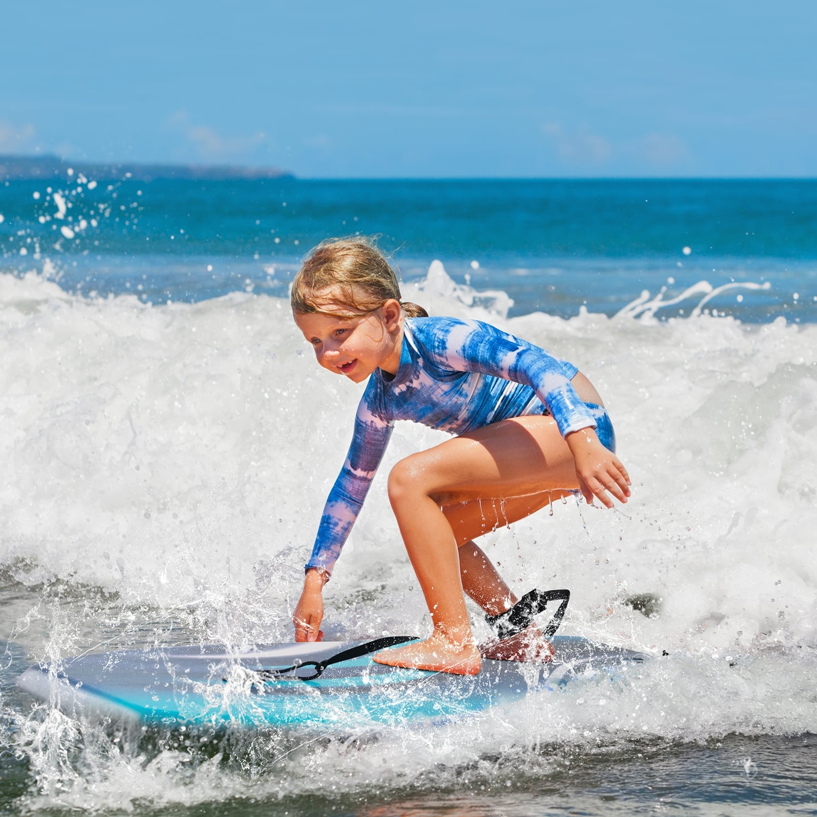 33/37/41 Inch Lightweight Body Board, EPS Core XPE Deck HDPE Bottom, Blue Surfing at Gallery Canada
