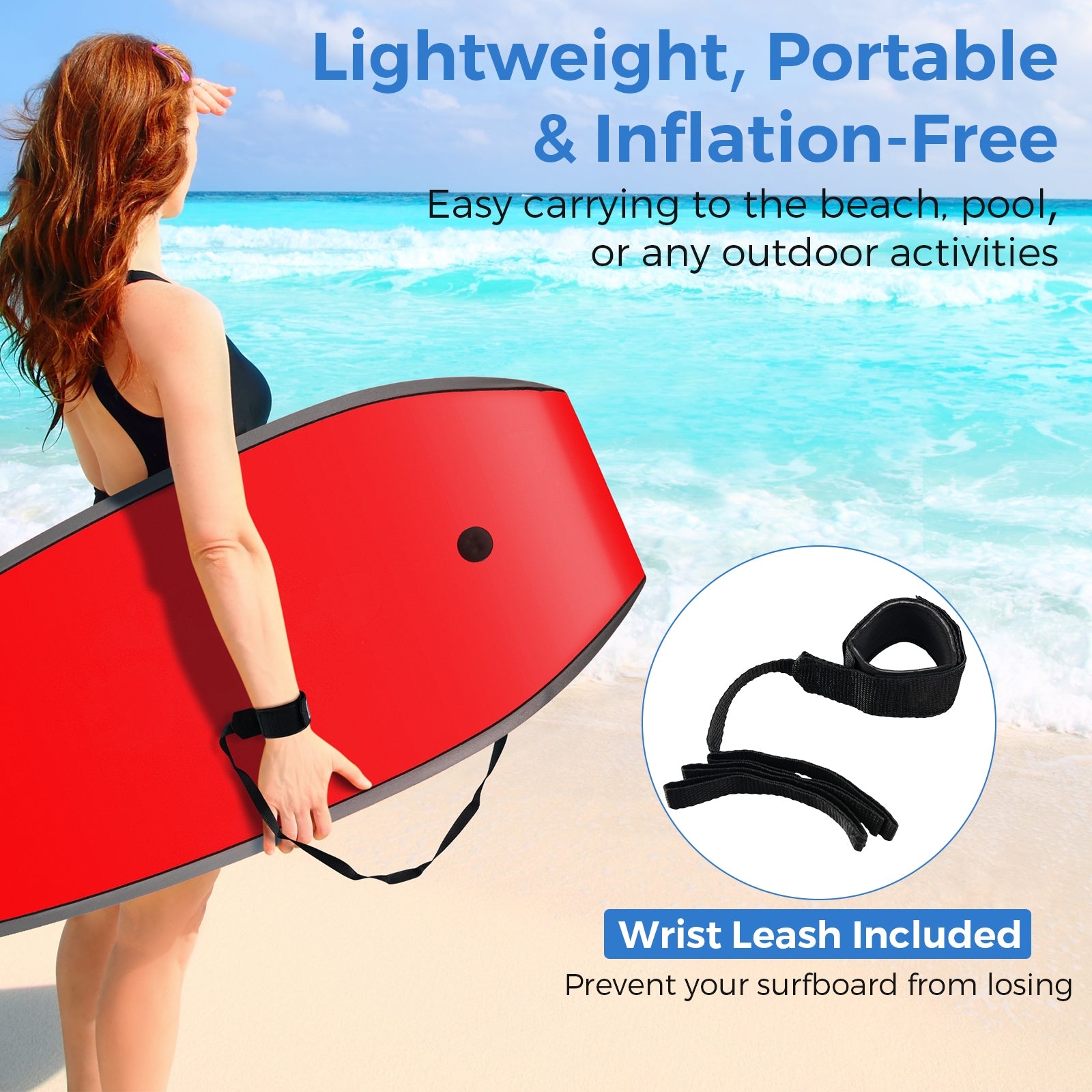 33/37/41 Inches Lightweight Body Board, EPS Core, Multicolor2-M Surfing at Gallery Canada