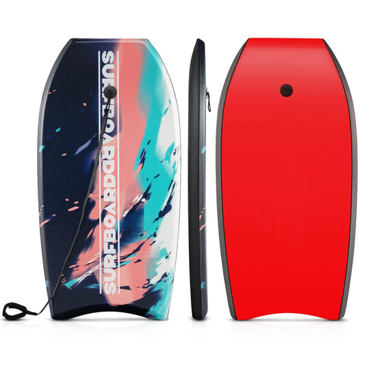 33/37/41 Inch Lightweight Body Board, EPS Core XPE Deck HDPE Bottom, Multicolor2-L Surfing Multicolor at Gallery Canada