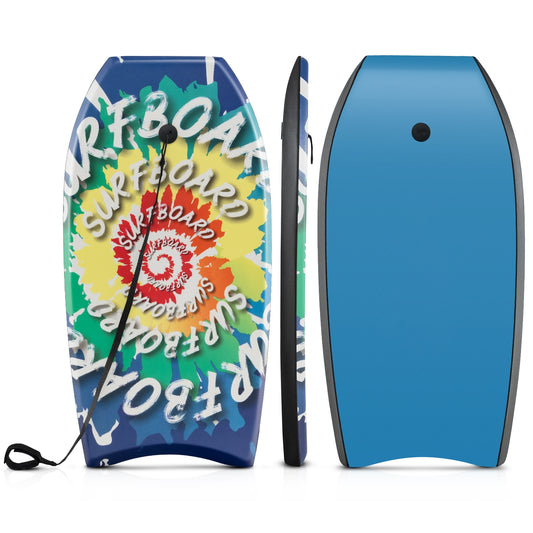 33/37/41 Inch Lightweight Body Board, EPS Core XPE Deck HDPE Bottom, Multicolor Surfing Multicolor at Gallery Canada