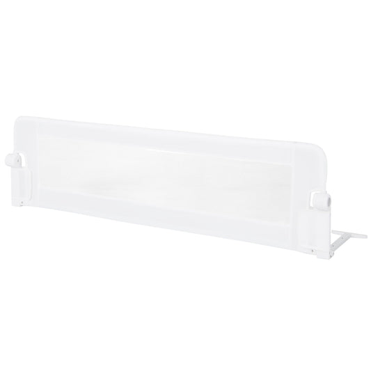 60-Inch Foldable Baby Bed Rail, Adjustable Safety Strap, White