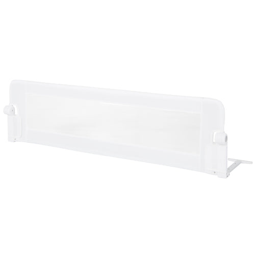 60-Inch Foldable Baby Bed Rail, Adjustable Safety Strap, White