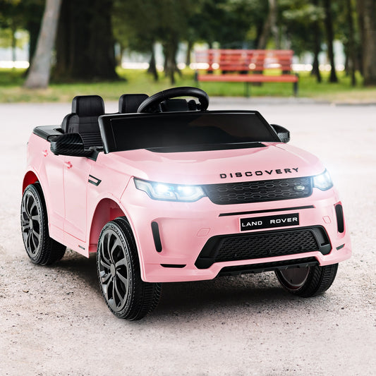 12V Kids Ride On Car, Remote Control, Lockable Doors, Pink Powered Ride On Toys Pink at Gallery Canada