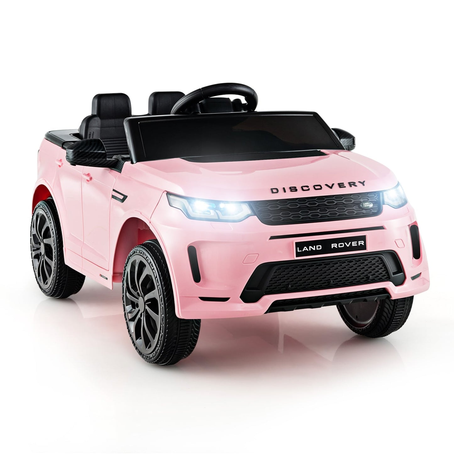 12V Kids Ride On Car, Remote Control, Lockable Doors, Pink Powered Ride On Toys at Gallery Canada