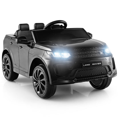12V Kids Ride On Car with Remote Control Lockable Doors Slow Start System and LED Lights, Black Powered Ride On Toys at Gallery Canada