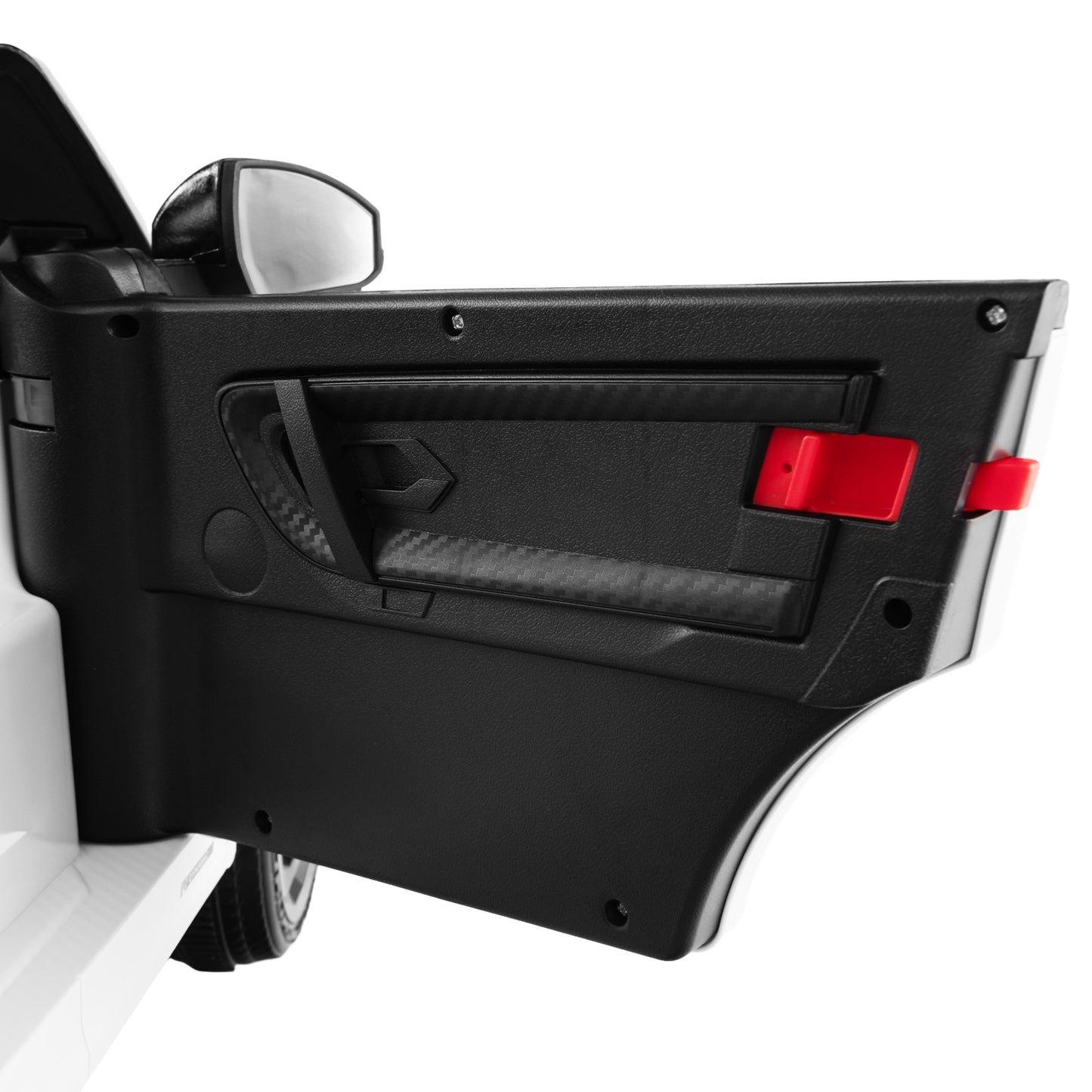 12V Kids Ride On Car with Remote Control Lockable Doors Slow Start System and LED Lights, White Powered Ride On Toys at Gallery Canada