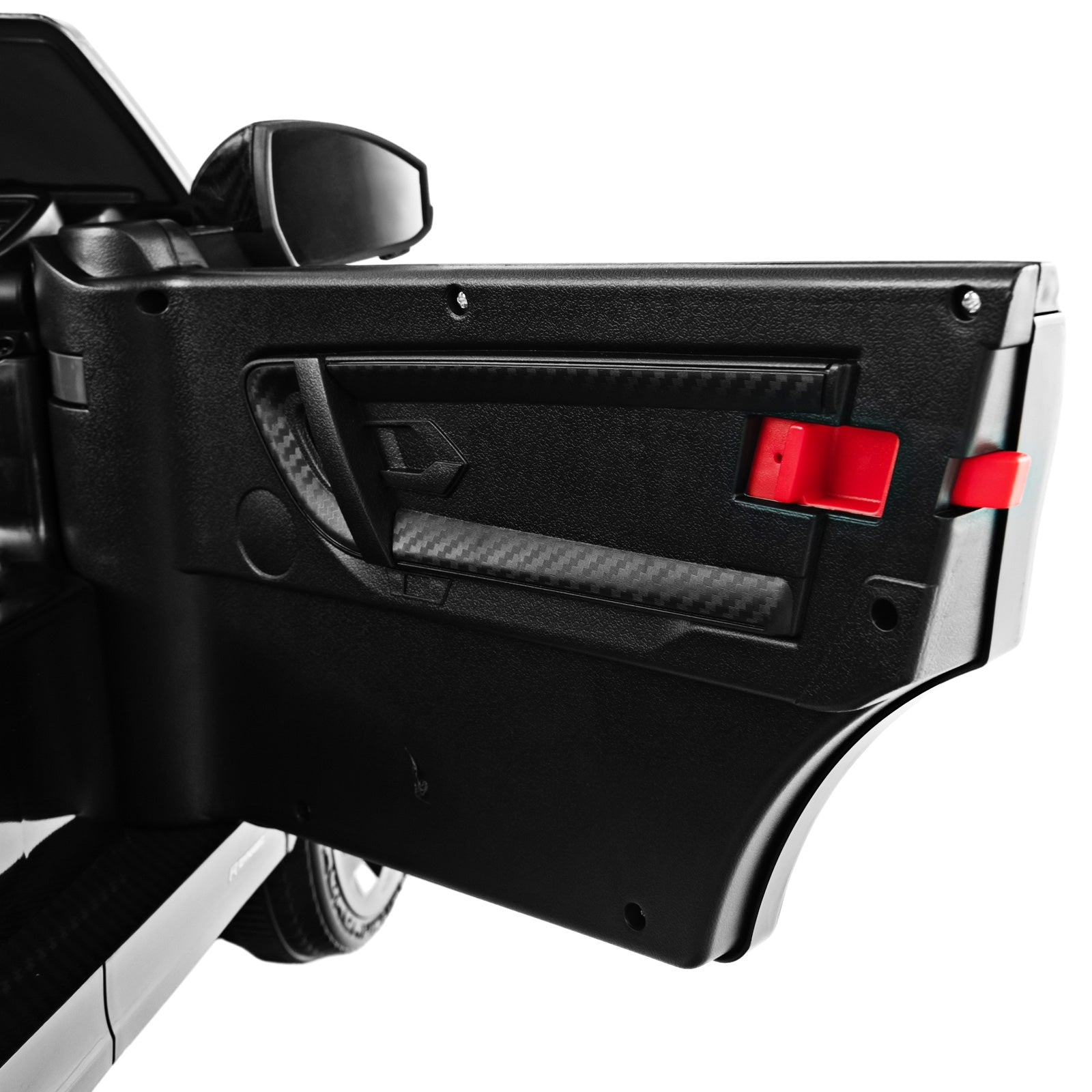 12V Kids Ride On Car with Remote Control Lockable Doors Slow Start System and LED Lights, Black Powered Ride On Toys at Gallery Canada