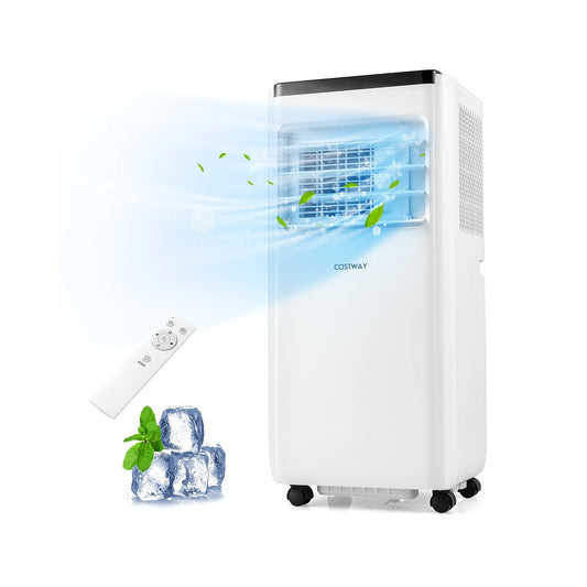 10000 BTU Portable Air Conditioner with Remote Control Cools up to 350 Sq.Ft, White Portable Air Conditioners White at Gallery Canada