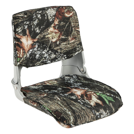 Low Back Folding Padded Boat Seat, 4 Bolts, Camouflage Water Sports Camouflage at Gallery Canada